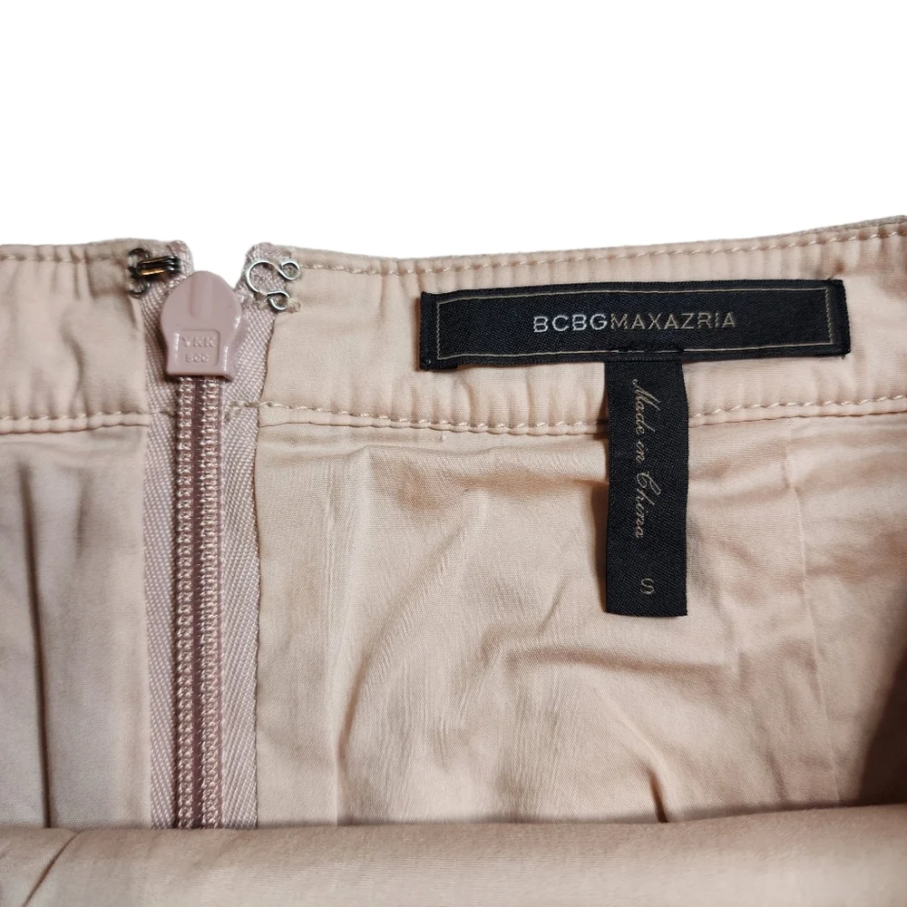 BCBGMAXAZRIA Bare Pink Mini Skirt NWOT Sz Small